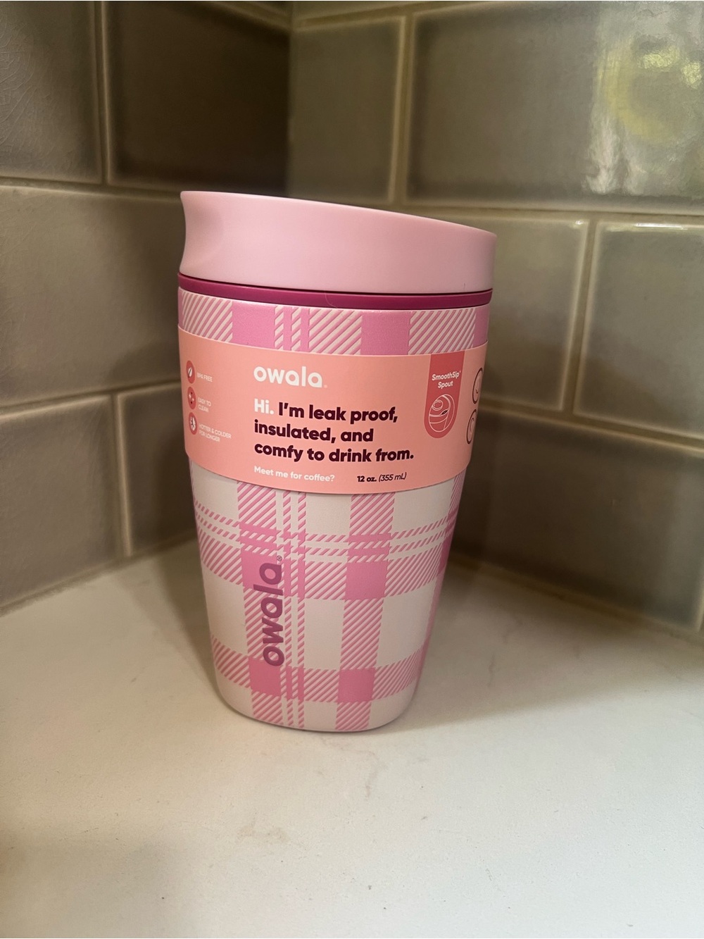 NWT Owala FreeSip 12oz Stainless Steel Target Exclusive Highland Pink